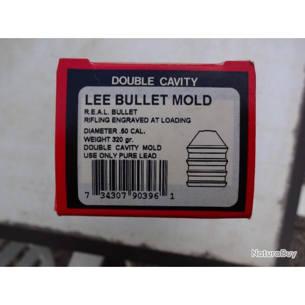 moule lee cal 50 320g  real bullet double cavity