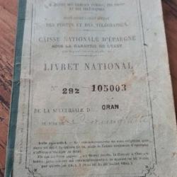 Caisse Nationale d'épargne - Livret National   - Oran