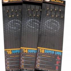 GURU BAS DE LIGNE SUPER LWG BAIT BANDS GREADY RIGS 15CM BARBLESS GURU 0,11mm 20 6''15cm