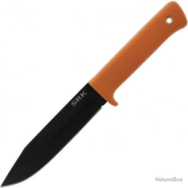 Couteau Cold Steel SRK Orange Lame Acier SK-5 Manche Kray-Ex Clip CS49LCK0RBK