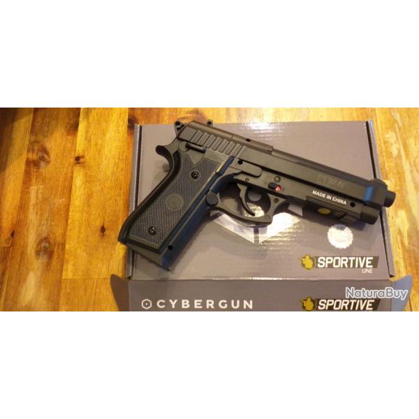 cybergun PT92 pistolet co2 abilles BBS 6mm