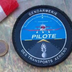 écusson militaire pilote des transports aériens gendarmerie insigne tissu