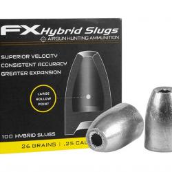 Slugs FX hybride 6.35 mm HP 26 grains