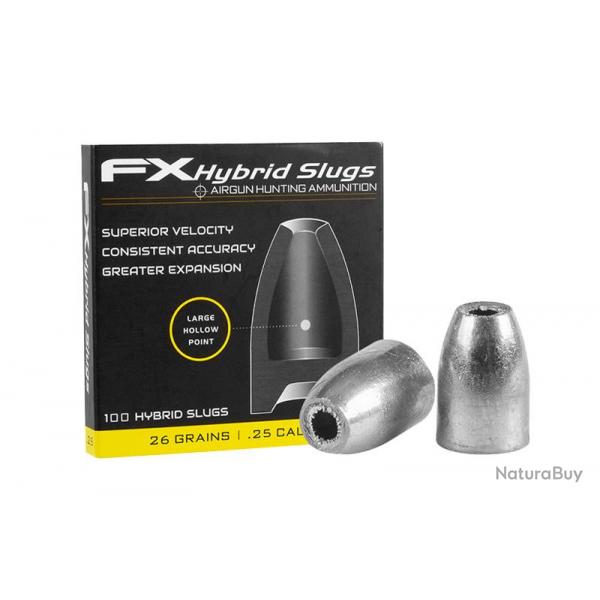 Slugs FX hybride 6.35 mm HP 26 grains