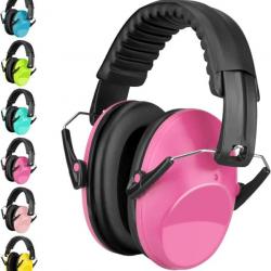 Casque anti-bruit Enfant 26dB Casque Antibruit Facilement Réglable Pliable Pour l'Autisme - Concert