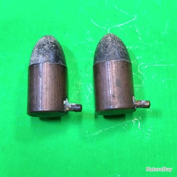 Lot de 2 munitions 12mm a broches