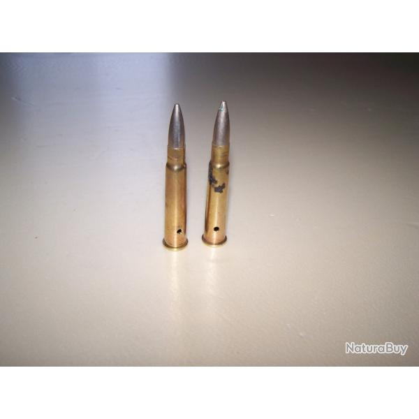 lot de 2 munitions neutralises cal 303 british