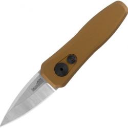 Couteau Automatique Kershaw Launch Bronze Lame Acier CPM 154 Manche Alu Clip USA KS7500BRZ