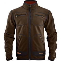 Veste de chasse polaire Kamko Harkila Brown Rouge