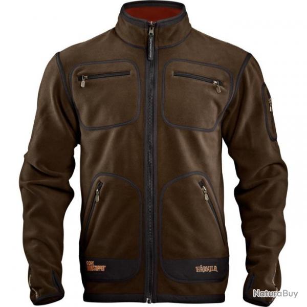 Veste de chasse polaire Kamko Harkila Brown Rouge