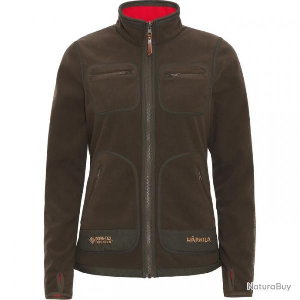 Veste polaire femme Kamko Harkila Brown Rouge