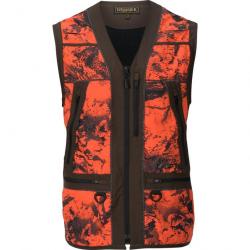 Gilet de chasse Wildboar Pro Safety Harkila 4XL Camo Blaze Axis MSP/Marron