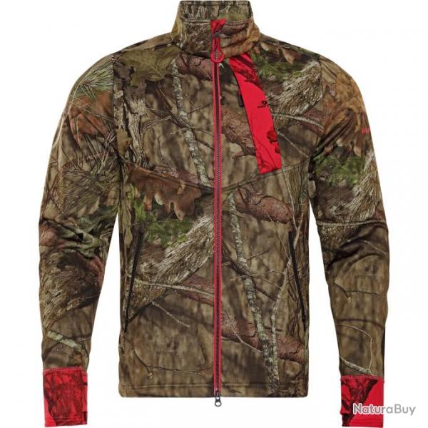 Veste de chasse polaire Hunter 2.0 Harkila Mossy Oak BreakUp Mossy Oak Rouge