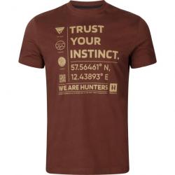 Tee shirt Instinct Harkila Marron