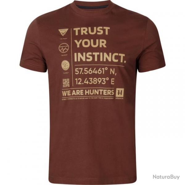 Tee shirt Instinct Harkila Marron