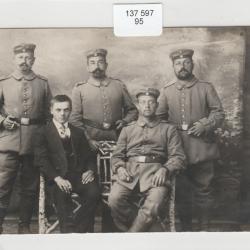 CPA - Groupe de Militaire Allemand (carte photo)