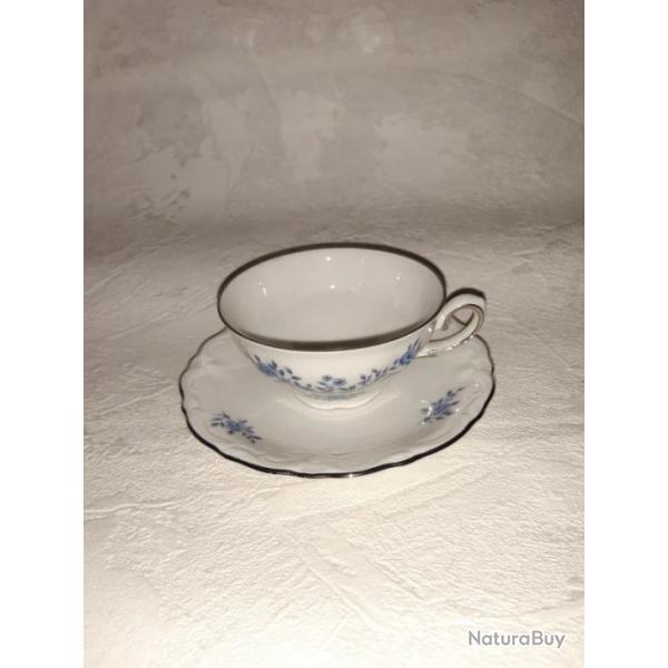 Lot de 6 tasses et 6 sous tasses winterling Germany bavaria porcelaine