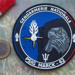 écusson militaire obsolète gendarmerie Marck Pas de Calais insigne PVC