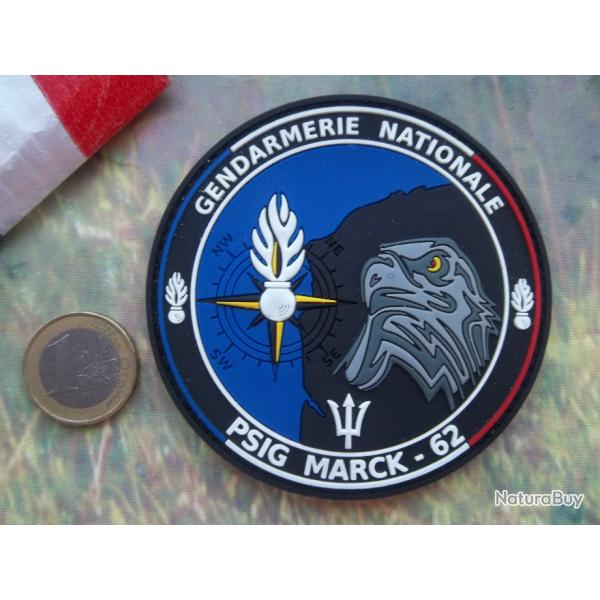 cusson militaire obsolte gendarmerie Marck Pas de Calais insigne PVC