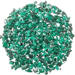 Mini pierres roulées malachite - 5 à 10 mm - 100 grammes