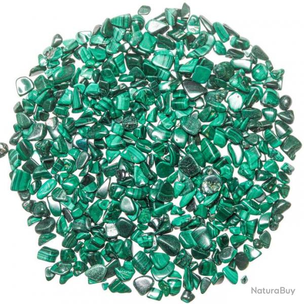 Mini pierres roules malachite - 5  10 mm - 100 grammes