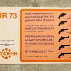 Notice Revolver Manurhin MR73