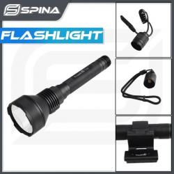 Lampe de poche Spina MT70 Rechargeable, tactique, 2300 lumens, longue Distance