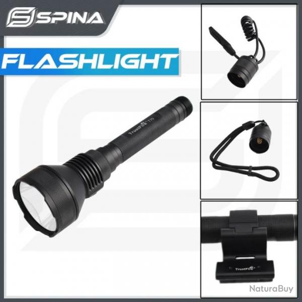 Lampe de poche Spina MT70 Rechargeable, tactique, 2300 lumens, longue Distance