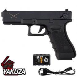 Réplique Airsoft Yakuza Delta Tactics AEP - Pistolet Électrique 220 FPS Semi & Full Automatique