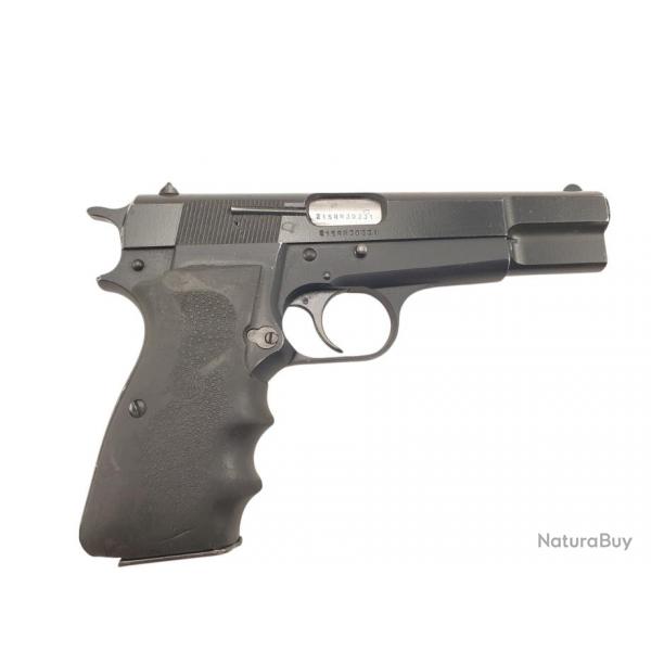 DESTOCKAGE CAT. B - OCCASION PISTOLET FN HERSTAL/BROWNING GP35 CAL.9x19 + POIGNE ERGONOMIQUE HOGUE 