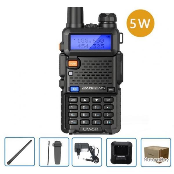 Talkie-walkie Baofeng UV-5R (5W) - LIVRAISON GRATUITE