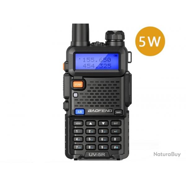 Talkie-walkie Baofeng UV-5R (5W) - LIVRAISON GRATUITE