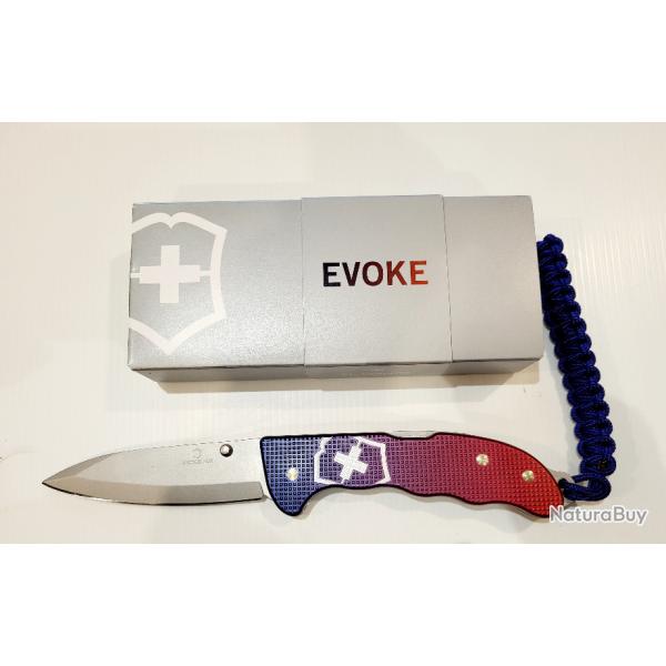 COUTEAU VICTORINOX EVOKE ALOX ROUGE/BLEU