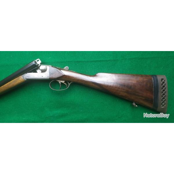 FUSIL JUXTAPOSE ARTISAN BELGE CAL 16/70 CHASSE AU BOIS