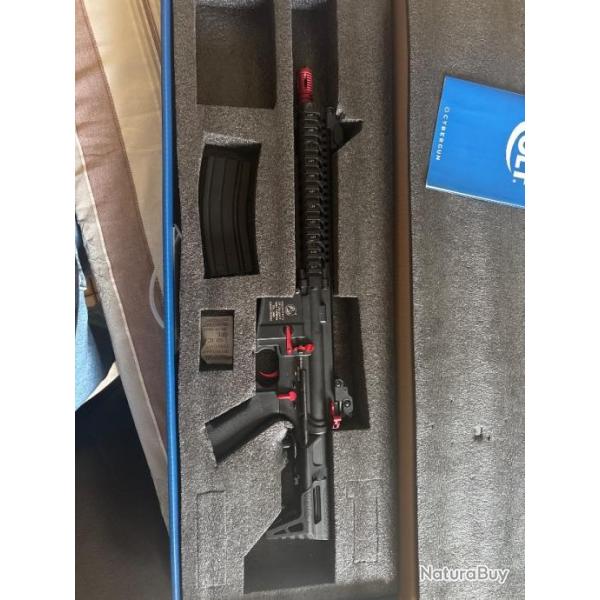 Fusil Colt M4 Sierra PDW AEG Cybergun - Bi-ton Rouge