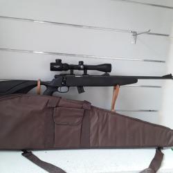 Carabine Black ops EM332 cal.22lr synthétique + lunette 4x32 + silencieux + fourreau