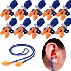 1 SANS RESERVE 10 Bouchons Oreilles Silicone Réutilisable