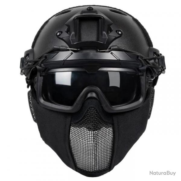 Casque de protection rapide pour airsoft NOIR - LIVRAISON GRATUITE !!