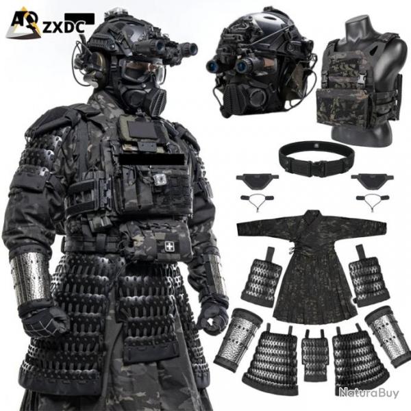 Ensemble de casques Airsoft ENSEMBLE COMPLET NOIR  - LIVRAISON GRATUITE !!