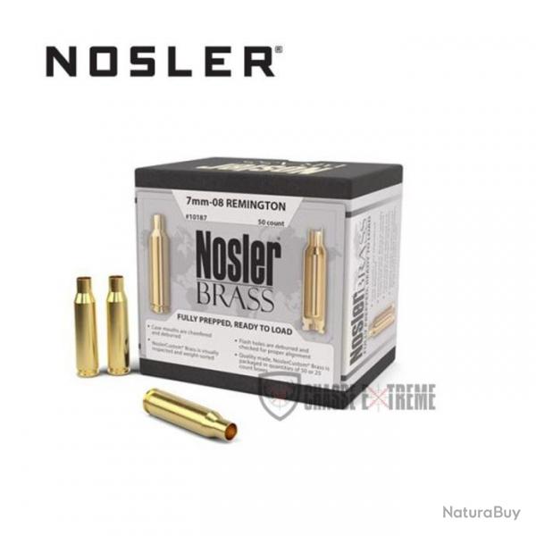 50 Douilles NOSLER Cal 7-08 Rem