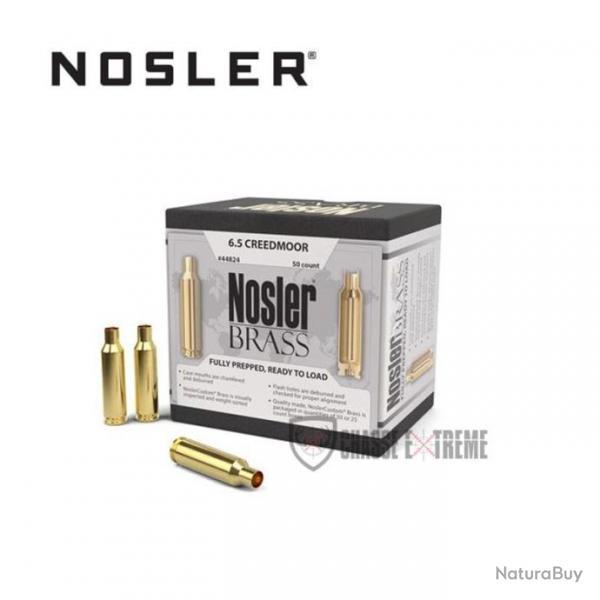 50 Douilles NOSLER Cal 6.5mm Creedmoor