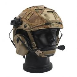 Ensembles de jeu de casque rapide tactique Airsoft CAMOUFLAGE - LIVRAISON GRATUITE