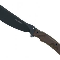 BEL1900 POIGNARD FOX KNIVES PRODUTION "PARANG" LAME 17CM ACIER NOIR + ETUI ET KIT DE SURVIE NEUF