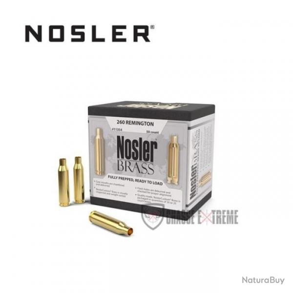 50 Douilles NOSLER Cal 260 Rem