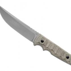 BEL1914 POIGNARD FOX KNIVES PRODUCTION "RYU" TANTO LAME 13.5CM STONEWASHED MANCHE MICARTA+ ETUI NEUF