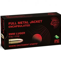 1000 GECO 9mm LUGER Capseled Full Metal Jacket SINTOX 8.0g/124gr