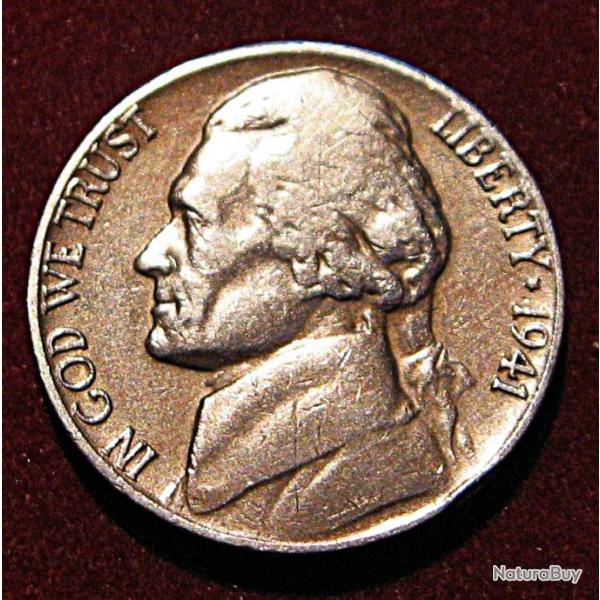 U.S.A piece de five cents  Liberty 1941  ttb