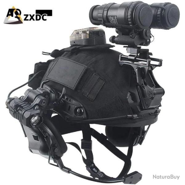 Casque Tactique Airsoft Complet - Masque, écouteurs, Lunettes, Lampe 1000 Lumens Pour Paintball & Cosplay