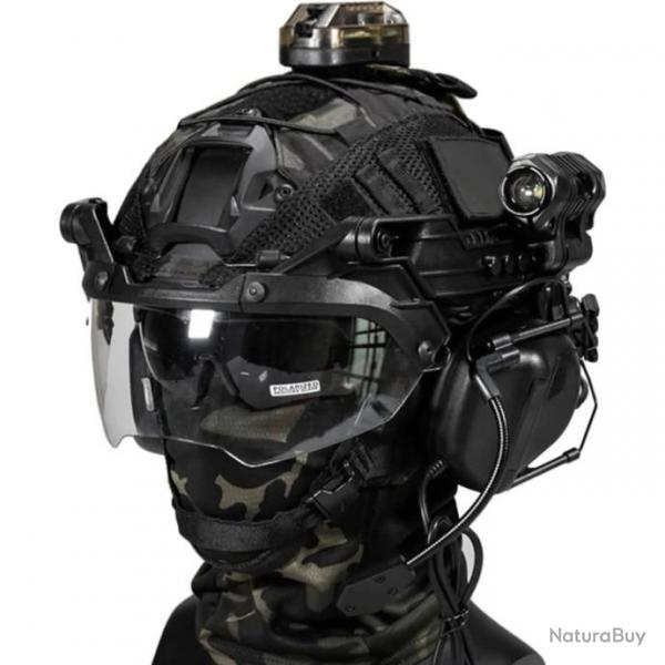 Casque de protection rapide tactique Airsoft NOIR- LIVRAISON GRATUITE