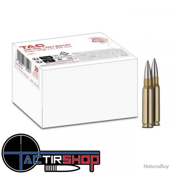 Munition GECO 308 WIN TAC 147grs FMJ par 20